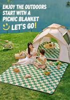 Tapis de pique-nique d'extérieur épaissi, imperméable, portable, disponible en plusieurs couleurs et tailles