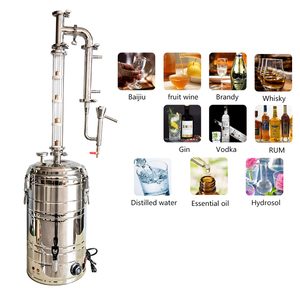 Plaque de cuivre personnalisée en acier inoxydable, tube de condensation en cuivre fixe, panier à <span class=keywords><strong>Gin</strong></span>, chaîne de brillance de lune, visionneuse de <span class=keywords><strong>degré</strong></span> de vin à la vapeur, 20l - Product Image 5