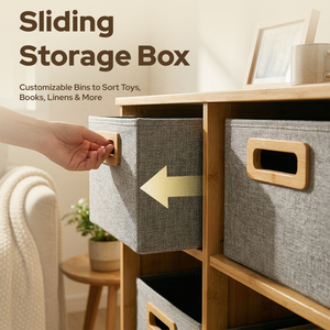 Mobiletto portaoggetti multifunzionale a tre strati in bambù stile moderno con cestelli per <span class=keywords><strong>bagno</strong></span> e soggiorno - Dimensioni e colore personalizzabili - Product Image 5