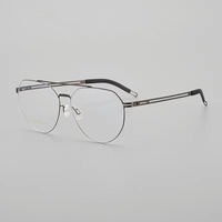 Gafas Ópticas Plegables de Titanio con Diseño de Doble Viga y Logotipo Personalizado Unisex de Fábrica de Gafas de Shenzhen, Gafas de Lectura con Forma de Diamante