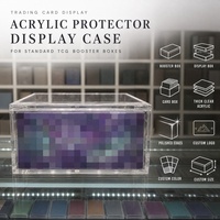 Boîte de protection en acrylique pour collection TCG, présentoir ETB pour comptoir de magasin de cartes et collectionneur TCG, boîte en acrylique UPC 30e anniversaire