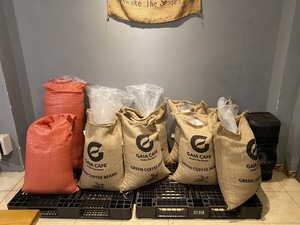 ถุงปอกระเจาสำหรับชงกาแฟเกรด2เมล็ดพืชสีเขียวอาราบิก้าซักเต็มรูปแบบ S18ใช้ในเชิงพาณิชย์ขายส่ง