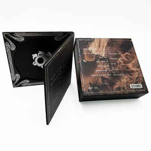 OEM tùy chỉnh duy nhất CD trường hợp lưu trữ chủ Organizer xách tay bảo vệ DVD cứng nhắc hộp từ các tông giấy đĩa cứng hộp - Product Image 2