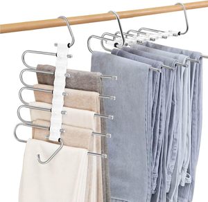 Multiple Pant <strong>Hangers</strong> Magic Pants <strong>Hangers</strong> Organizer Multifunctional Magic Foldable Clothes <strong>Hanger</strong> for Pants - Product Image 1