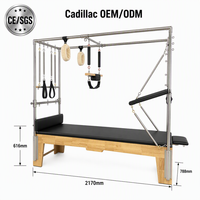 Table de Pilates Cadillac Trapeze en Bois de Chêne Personnalisée pour Studio, Maison, Hôtel, Réadaptation, Grossiste, SGS, Lit Trapeze Professionnel MJD-M201A