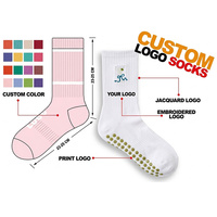 Chaussettes de Pilates en coton en gros de l'usine BiLu, chaussettes de yoga pour studios de barre