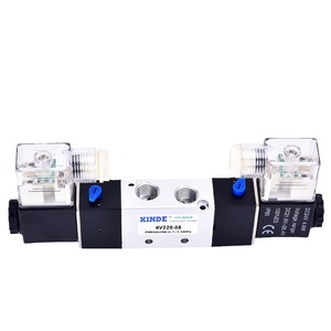 Válvula Solenoide Airtac 4V220-08 de 2 Posiciones y 5 Vías, Válvula Direccional de Respuesta Rápida, Válvulas de Control de CC24V/CC220V - Product Image 1