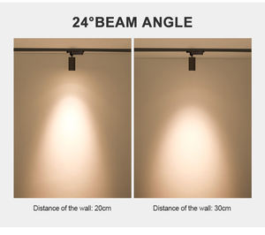 Illuminazione Commerciale, Faretti a Binario COB Bianco e Nero, Binario in Alluminio a 2/3/4 Fili, AC110V AC220V, Faretti LED da Soffitto Regolabili - Product Image 6