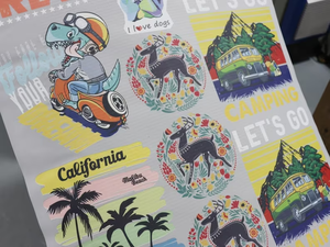 สติกเกอร์รีดร้อนพิมพ์ลายสกรีนพลาสติซอลสำหรับเสื้อผ้า พิมพ์ดิจิตอล DTF  พร้อมส่ง MOQ ต่ำ - Product Image 5