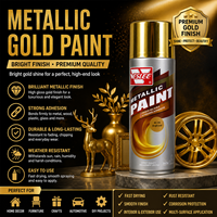 Peinture en aérosol chromée dorée métallisée anti-corrosion pour métal, effet miroir protecteur, prix de gros usine
