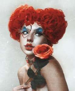 Peluca de Reina Roja de Alicia en el País de las Maravillas, Disfraz de Anime, Diadema Completa, Accesorios para el Cabello de Halloween, Resistente al Calor, Hecha a Máquina - Product Image 6