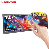 Écran tactile secondaire HAORYZON 12,7 pouces, écran LCD étiré 2880x864, écran tactile portable, petit moniteur de température