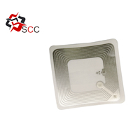 Vente chaude Carré RFID Wet Inlay 50X50mm RFID TAG avec Slix avec Encodeur URL pour Anti-fake