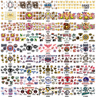 Autocollant de transfert UV DTF personnalisé pour fan de football, 16 oz, étanche, pour gobelet isotherme, faible MOQ, livraison rapide, directement de l'usine