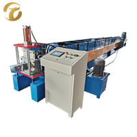 Machine de formage de rouleaux de gouttières portative pour toitures en acier coloré avec commande PLC