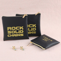 Pochettes bijoux en cuir PU sur mesure avec logo pochette d'emballage d'affichage de bijoux en daim pour boucles d'oreilles
