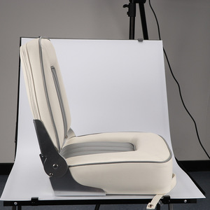 Asiento de barco con respaldo alto, acolchado suave, resistente a los rayos UV, plegable, para uso de pasajeros en embarcaciones - Product Image 3