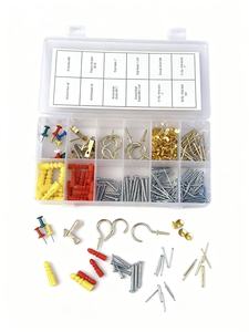 360pcs hộ gia đình phần cứng nhỏ thiết lập hợp kim kim loại cừu mắt Nail hình ảnh Móc khung Nail phụ kiện phần cứng - Product Image 3