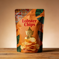 Sacs en plastique personnalisés imprimés anti-odeur à fermeture arrière pour l'emballage de snacks, chips, pop-corn, aliments pour animaux et gelées