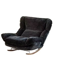 Fauteuil à bascule durable en chenille, style rétro, pour salon, mobilier de maison, canapé paresseux, détente, luxe léger, balcon, petit appartement