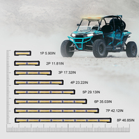 Nouvelle barre lumineuse LED stroboscopique COB de 35 pouces, blanc ambre, pour avertissement d'urgence et signalisation routière, pour UTV et Jeep