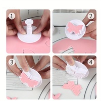 Moule à Biscuit Fondant pour Gâteau, Moule à Biscuit, Outil de Cuisson 3D, DIY, DIY Craft, 10Styles