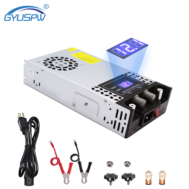 DC12V-60V 360W-600W Adjustable AC DC Switching Power Supply for Industrial Air Compressor Car SMPS Digital Display