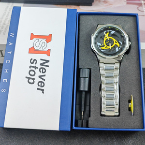 2025 Mới Xoay Thạch Anh Đồng Hồ Cho Nam Giới Quà Tặng Thiết Lập Siêu Xe Rim Quay Người Đàn Ông Đồng Hồ Thiết Lập Thể Thao 360 Bánh Xe Đồng Hồ Đeo Tay Cho Nam Giới Đồng Hồ - Product Image 2