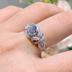 Anello Geometrico a Fiocco per Donne, Gioiello da Dito Elegante e alla Moda - Product Image 2