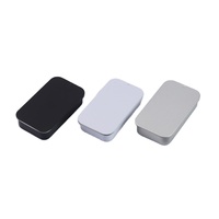 Boîte en métal coulissante 70x42x15mm pour baume à lèvres, emballage de baume, étui en métal pour parfum solide
