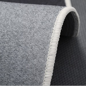 Round Area Rug Solid Color Polyester Fiber Cushioned Living Room Bedroom <b>Study</b> Home Use - Product Image 1