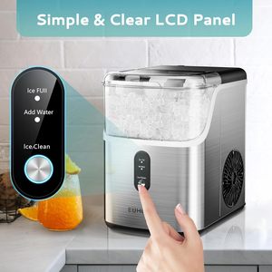 Whosale Hot Bán Pebble Nugget Ice Maker Máy Nugget Ice Maker Countertop với 35lbs/24h mềm Ice - Product Image 3