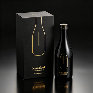 Scatola <span class=keywords><strong>Regalo</strong></span> in Carta Premium con Logo Personalizzato, Chiusura Magnetica, Lamina Dorata, per Shochu di Riso Distillato Singolo - Product Image 3