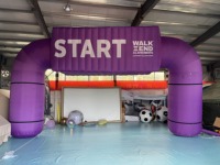 Arche gonflable publicitaire scellée de marque en PVC renforcé pour la grande ouverture des commerces de détail