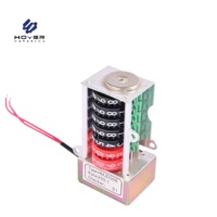 Moteur pas à pas antimagnétique pour compteur, alimentation CC installée, roues de caractères 5+2 supérieures et inférieures pour compteur d'énergie électrique HMJDQ06