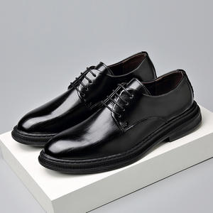 2026 Men's Cold Cemented High Grade <b>Rubber</b> <b>Sole</b> Comfortable Breathable Synthetic Upper Lace-up Height Increasing Business Formal - Product Image 3