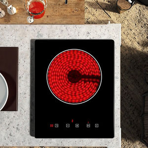 Table de cuisson en céramique à brûleur unique pour RV <span class=keywords><strong>petite</strong></span> cuisine encastrée et comptoir <span class=keywords><strong>cuisinière</strong></span> infrarouge 1 brûleur - Product Image 6