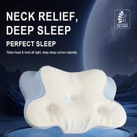 Oreiller cervical moderne en polyuréthane avec rembourrage en mousse à mémoire de forme, tissu 200TC, logo personnalisé pour un sommeil sain et un soutien du cou et du corps