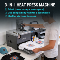 Machine de transfert à chaud DTF par sublimation portable, fonction artisanale complète pour la personnalisation de textiles, vêtements et gobelets