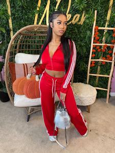 G01389c 2025 סתיו/חורף חם מכירה נשים ניגודיות צבעים מכנסיים - Product Image 4