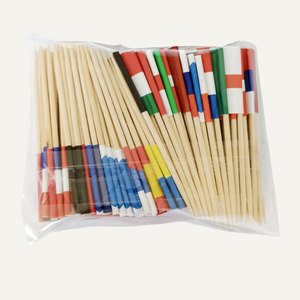 बांस मिनी देश के झंडे कॉकटेल को लाठी पर छोटे झंडे के साथ पर्यावरण के अनुकूल अंतरराष्ट्रीय टूथपिक्स को चुनते हैं - Product Image 6