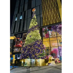 10ft 12ft 15ft 20ft 30ft עץ חג המולד גדול לשימוש חיצוני מקורה עץ חג המולד מלאכותי ענק