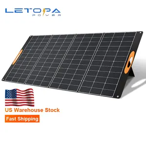 LETOPA Sunpower ETFE Flexible Portable Foldable Solar Panel Folding Solar Panel Blanket for Outdoor Camping US Warehouse 400W