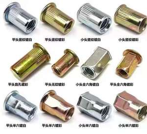 Tuerca <span class=keywords><strong>Remache</strong></span> M3 M8 Ciego Acero Inoxidable M6 Pequeño 90 Cabeza Plana Avellanada <span class=keywords><strong>Roscado</strong></span> Tubular Hexágono <span class=keywords><strong>Remache</strong></span> tuerca <span class=keywords><strong>remache</strong></span> moleteado - Product Image 5