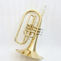 Band Mellophone FMP-150 F Key Brass Body Gold Lacquer Wind Instrument Student Mellophone with Protective Foam Case
