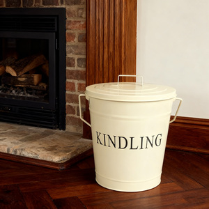 Bán Buôn Sản Phẩm 3.6 Gallon Sơn Bột Tro Container Lò Sưởi Tro Xô Kindling Xô Cho Gỗ Đốt Lò Sưởi - Product Image 1