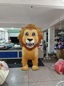 Funtoys-<span class=keywords><strong>Costume</strong></span> <span class=keywords><strong>de</strong></span> Mascotte du Roi Lion Gonflable Personnalisé à 4 Jambes <span class=keywords><strong>de</strong></span> Fourrure Publicité Promotion Carnaval Halloween Fursuit pour Adulte - Product Image 3