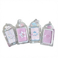 MOQ Rendah, Custom, Lucu, Gaya Korea, Penutup Kancing PVC, 3 in 1 Penutup Kartu, Tempat Photocard Kpop, Penampung Foto Bintang, untuk Kolektor Foto