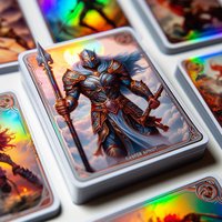 Fournisseurs de cartes à collectionner : Impression personnalisée, effet holographique Ghost Foil, écologique, durable, vernissage mat, carte de collection