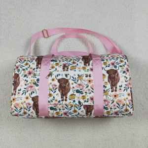 En stock: Bolsos infantiles con estampado floral de vaca estilo western, bolsos de mano para el día del partido de fútbol americano, y bolsos de lona infantiles de boutique al por mayor con diseños de equipos de fútbol. - Product Image 2